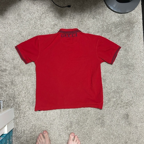 Vintage Gucci Red Polo R3P - Picture 4 of 7